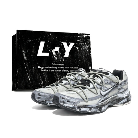 [Custom Sneakers] Nike Initiator Ink Shadow Wind Chaser Gift Box Retro Distressed Handsome Functional Workwear Style Versatile Commute Lightweight Breathable Low-Top Casual Running Shoes Unisex Premium Grey