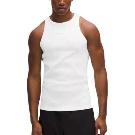 lululemon SS25 Tight-Fit SS25 Fashion Versatile Soft Breathable Comfortable Solid Color Tank Top Men's