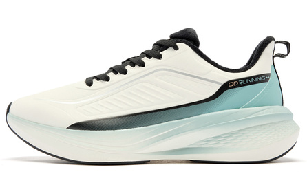 QIAODAN Rainwing 4.0 Running Shoes Men Low-Top Ivory/Shadow Cyan