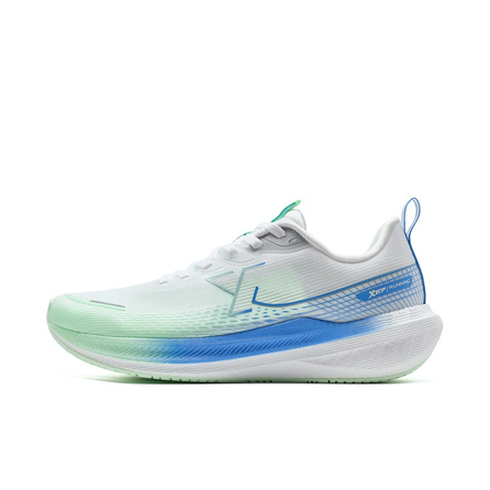 XTEP Kunpeng Anti-Slip And Wear-Resistant Support Low-Top Casual Training Running Shoes Men's White Green Blue