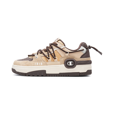 Champion Low-Top Skateboard Shoes Men's Sesame Brown
