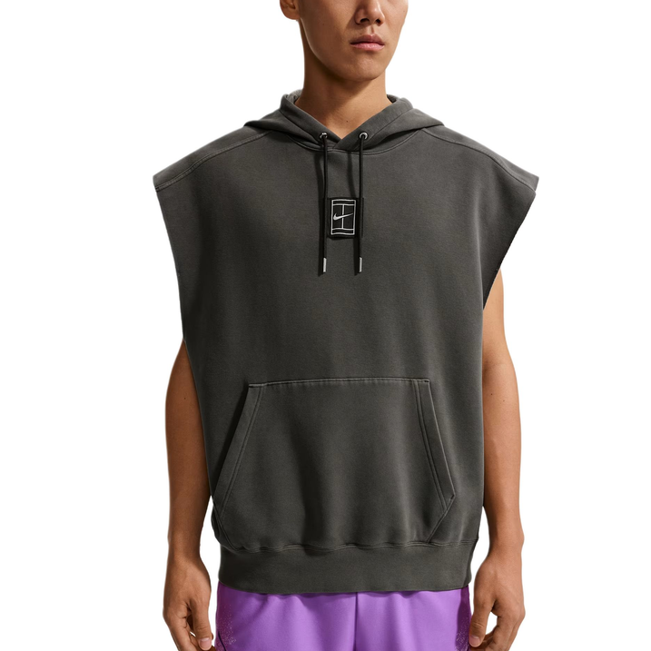 Nike Court Slam Warm Loose Tennis Fleece Sleeveless Pullover Hooded Vest Men's