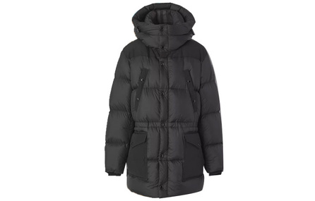 Burberry Logo Applique Nylon Puffer Coat