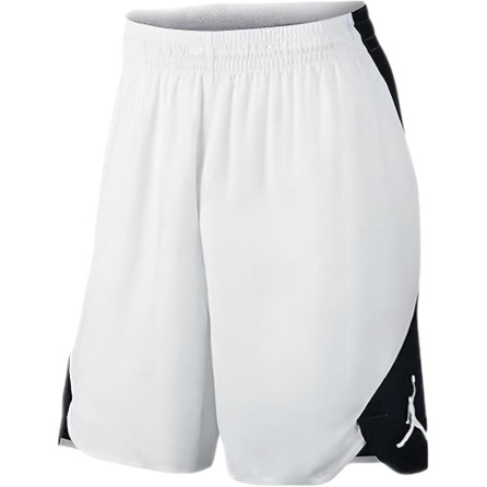 Jordan Colorblock Straight Leg High-Waist Casual Shorts Men's White