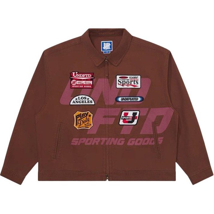 UNDEFEATED SS26 Five-Stripe Vintage Print Washed Relaxed Work Jacket Unisex