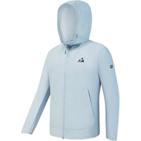 FILA Sport Windproof Lightweight Regular Sleeve Long Sleeve Sun Protection Jacket Men's Голубой, серый, голубой-БУ