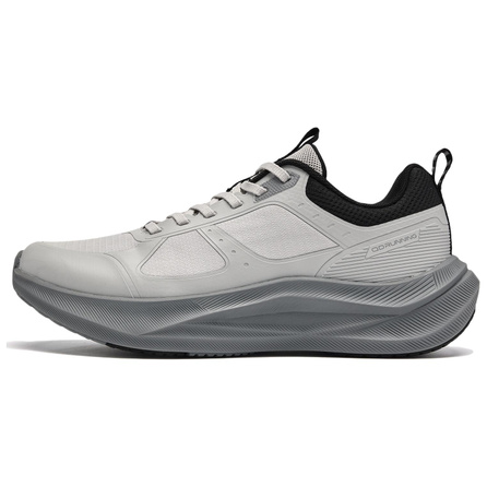 Qiaodan Water-Repellent Fabric Sports Casual Commute Comfortable Soft EVA Sole Cushioning Anti-Slip Wear-Resistant Breathable Lightweight Bounce Low-Top Xiu-Light Speed Technology Casual Training Running Shoes Men's Cloud Grey Black