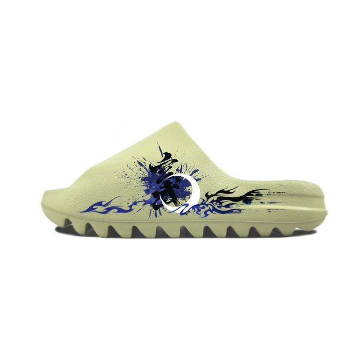[Custom Shoes] adidas originals Yeezy Slide 'Xuanwu' Campus Style Street Trend Unisex Comfortable Casual Versatile EVA Slip-Resistant Slides Unisex Green