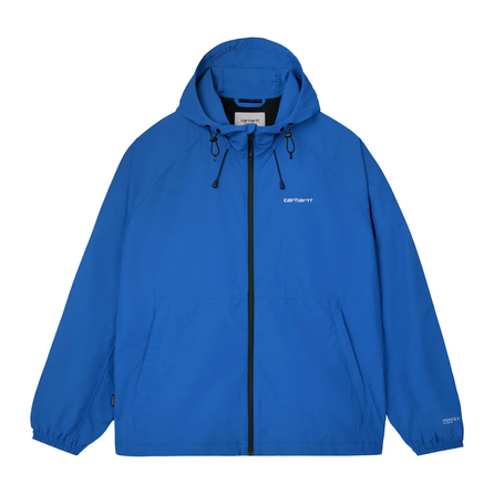 Carhartt WIP SS26 Onyx Jacket - Princess Blue / White Zip-Up Hooded Long-Sleeve Jacket Unisex
