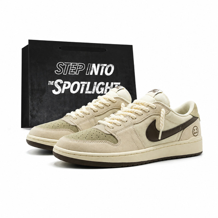 [Custom Sneakers] Nike SB Code 58 Ghost Face Gift Bag Hemp Rope Trendy Street American Vintage Premium Niche Minimalist Commute Versatile Student Suede Anti-Slip Wear-Resistant Support Low-Top Skate Shoes Men's
