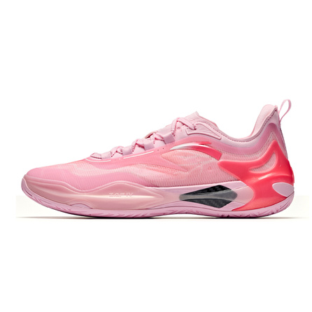 Anta Shunxi 4 Peach Blossom Ferry Professional Practical Low-Top Filled Nitrogen 90 Dual Carbon Plate Basketball Shoes Men's Pink/Fluorescent Protein Red