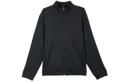 lululemon Track Jacket Fleece Minimalist Brand Logo Comfortable Warm Wear-Resistant Sweat-Wicking Brushed Jacket Coat Men's Black