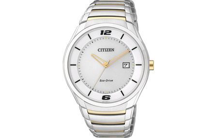 CITIZEN Eco-Drive Series Casual Business Waterproof Light-Powered Quartz Movement Stainless Steel Strap Japanese Korean Watch 40mm Men's White Dial BM6958-58A