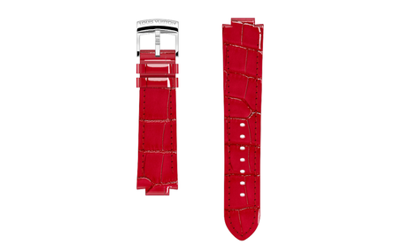 LOUIS VUITTON Letter Logo Pin Buckle Watch Strap Women's Red