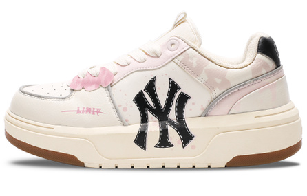 [Custom Sneakers] MLB Chunky Liner 'Sweet Cute Romantic Flower Field Girl' Wear-Resistant Low-Top Skate Shoes Unisex Pink White