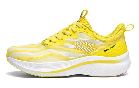LOTTO Frozen PRO Abrasion Resistant Low Top Running Shoes Men's Yellow White