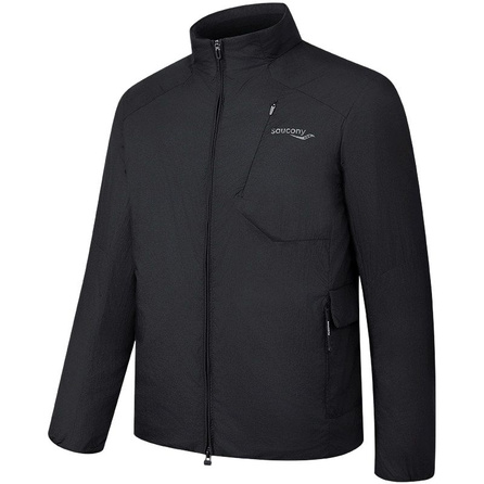 Saucony 1898 Lightweight Wear-Resistant Warm 700+ Fill Power Grey Goose Down Mid-Length Stand Collar Zip Long Sleeve Down Jacket Men's