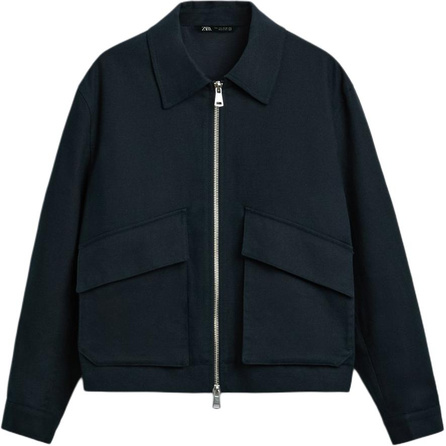 ZARA Jackets Coats Men's Sea Blue