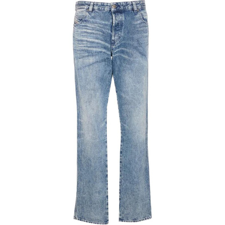 DIESEL Button Five-Pocket Slim Mid-Rise Jeans Men's