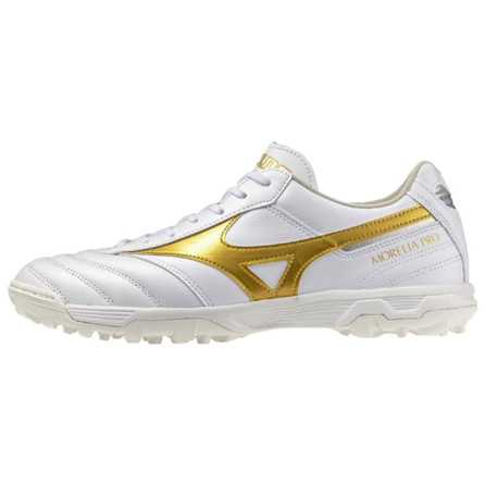 Mizuno MORELIA 2 PRO AS Versatile Comfort Soccer Shoes Unisex White Gold