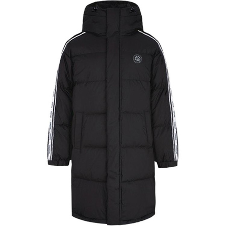 361° Sports Life Series Loose Comfortable Casual Hooded Long Down Jacket Men's Super Black