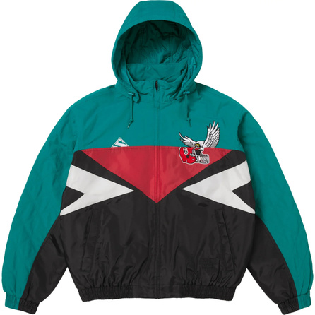 Supreme × MM6 Maison Margiela SS26 WEEK4 Split Stadium Jacket Waterproof Detachable Hood Sports Jacket Unisex