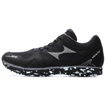 HEALTH Cushioned Slip-Resistant Low-Top Running Shoes Unisex Black White