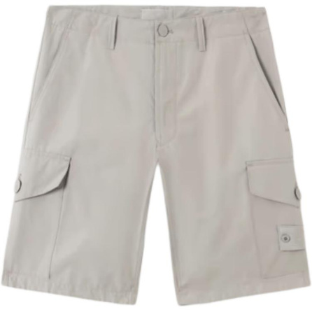 STONE ISLAND SS25 Ghost Series Side Pocket Badge Logo Straight Leg Cargo Shorts Men's