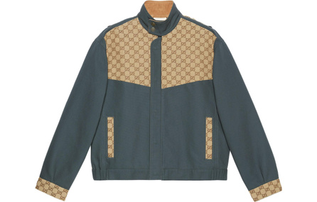 GUCCI Cotton Canvas Gg Supreme Jacket