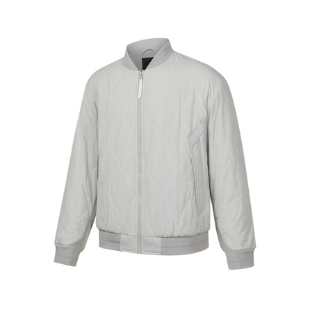Saucony OG LINE Series Solid Color Baseball Collar Zip-Up Long Sleeve Cotton Jacket Unisex