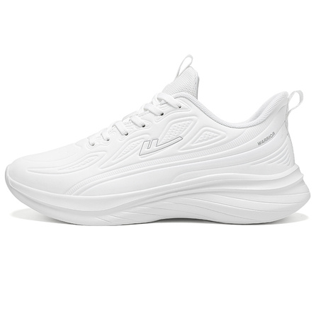 Warrior Sport Simple Versatile 'Black Warrior' Jogging Shoes Walking Shoes Casual Shoes Wear-Resistant Breathable Lightweight Low-Top Running Shoes Unisex