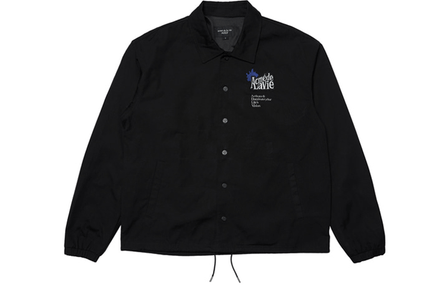 acme de la vie (ADLV) SS22 Embroidered Print Coach Jacket Loose Fit Unisex Black Gift Recommendation