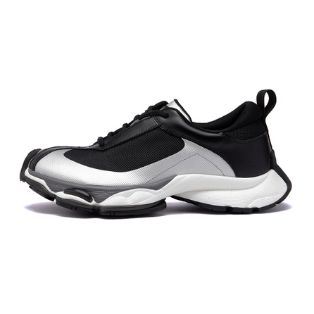 Josiny Fabric Comfort Trendy 'Curved Blade Shoes' Old Money Style Cushioning Slip-Resistant Breathable Height-Increasing Low-Top Casual Lifestyle Shoes Men's