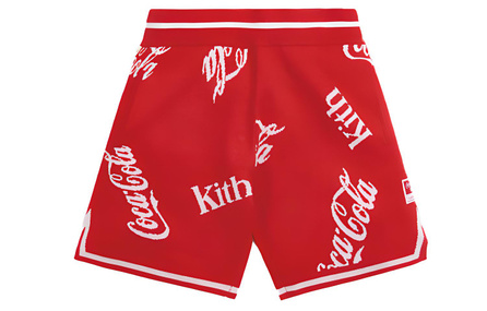 KITH X Coca Cola X Mitchell & Ness Coke Logo Short