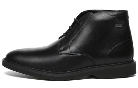 Clarks Atticus LTHi GTX Series Trendy Minimalist Lace-Up Outdoor Boots Black