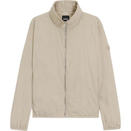HUGO BOSS Solid Color Zipper Stand Collar Waterproof Jacket Men's
