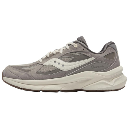 Saucony Kinvara PWR Vintage Comfortable Synthetic Leather Running Shoes Unisex Beige Grey