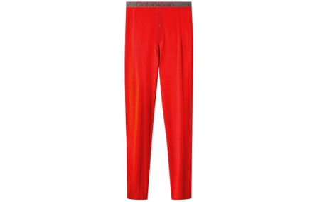 CALVIN KLEIN Thermal Pants Men's Garnet Red