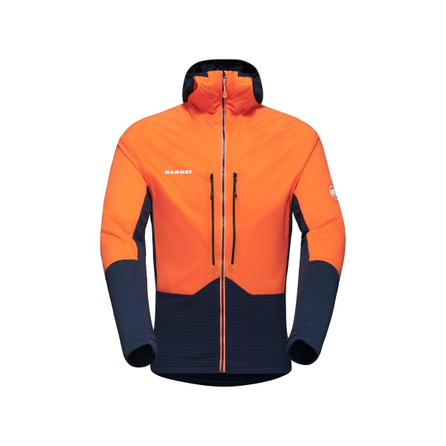 MAMMUT Eiger Nordwand ML Hybrid Polartec® Alpha® Color Block Comfort Lightweight Casual Windproof Waterproof Hooded Jacket Men's