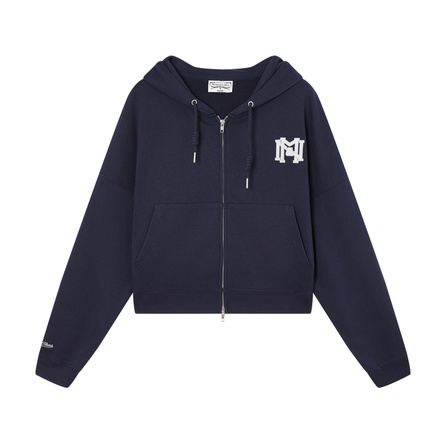 Mitchell & Ness Lifestyle American Retro Embroidery Pattern Daily Casual Classic Hooded Short Jacket