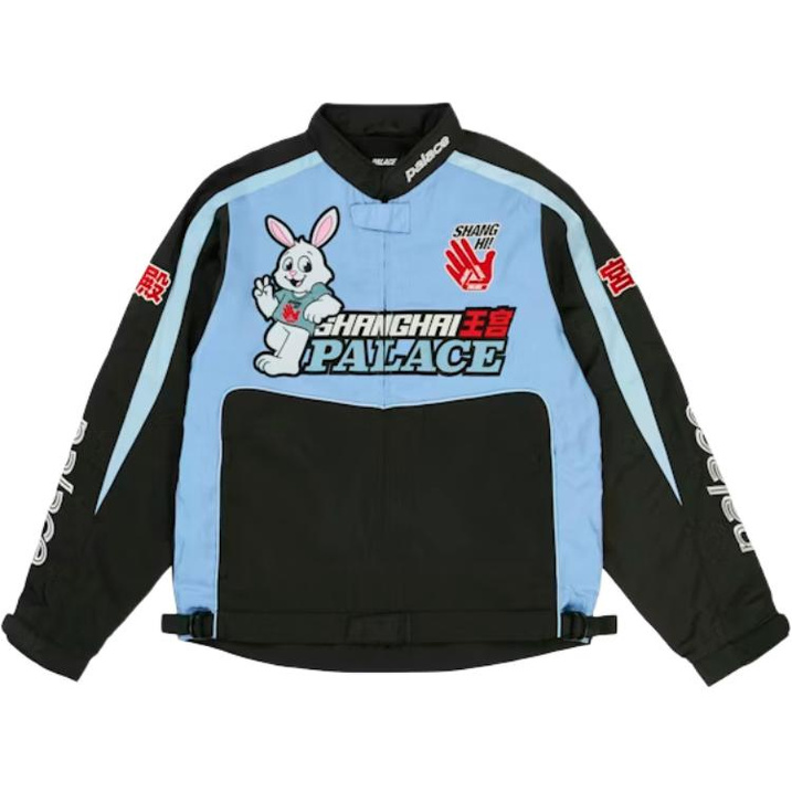 PALACE SS26 Shanghai Opening Limited Series Rabbit Embroidery Versatile Loose Contrast Color Letter Chinese Character Jacket Coat Unisex