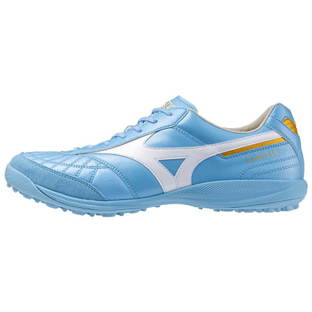 Mizuno MORELIA SALA JAPAN Comfortable Fit Durable Resilient Soccer Shoes Unisex Sky Blue