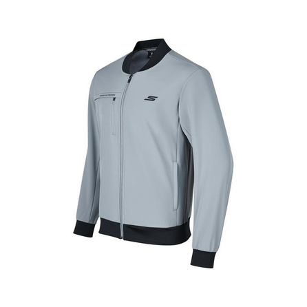 Skechers SPORTS Series Water-Resistant Woven Jacket Men's Tradewind Grey