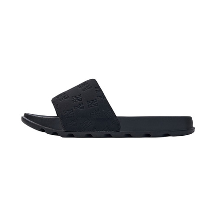 MLB MONOGRAM Series New York Yankees Comfort Versatile Anti-Slip Anti-Wear Single-Strap Slides Unisex Black