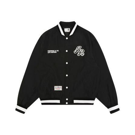 AAPE SS26 Ape Pattern Letter Embroidery Casual Jacket Baseball Jacket Men's