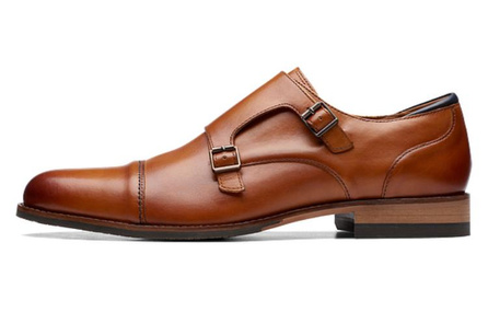 Clarks Dress Shoes Men Low-Top Tan