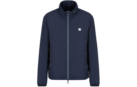 ARMANI EXCHANGE Logo Patch Zipped Jacket