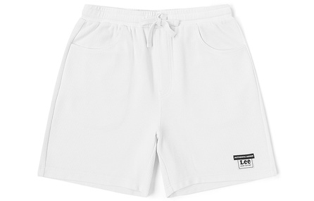 Lee In-Store Same Style FW23 Waffle Shorts Casual Sport Unisex White