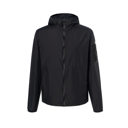 HUGO BOSS Logo Print Packable Hooded Zip Jacket Lightweight Men's