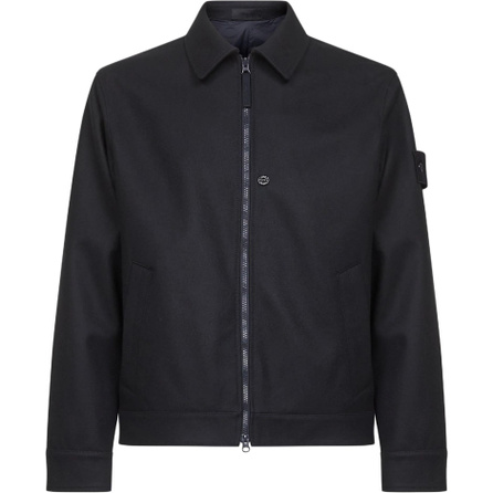 STONE ISLAND Long Sleeve Logo Zipper Jacket Coat Men's